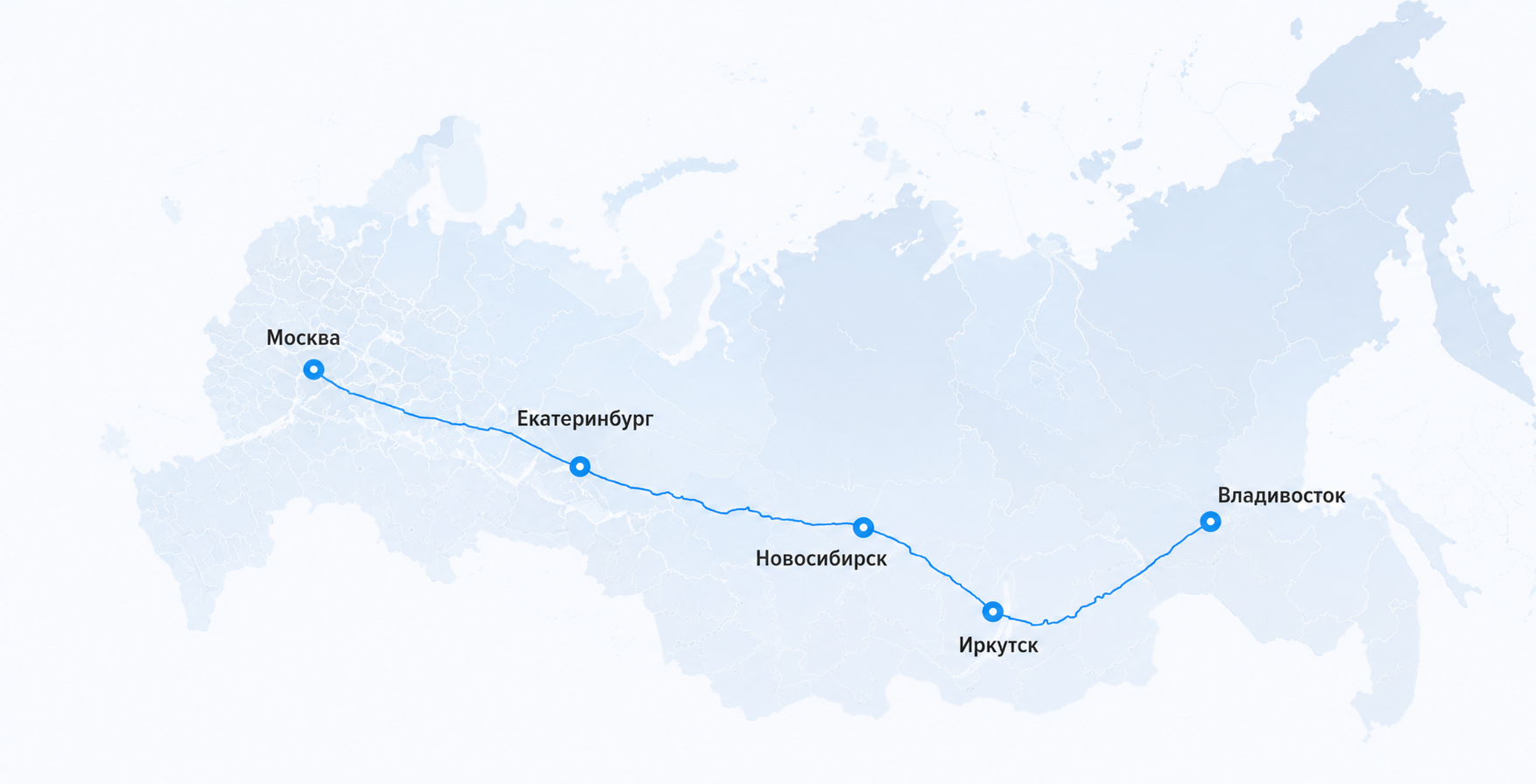Карта перевозок I-TRANS